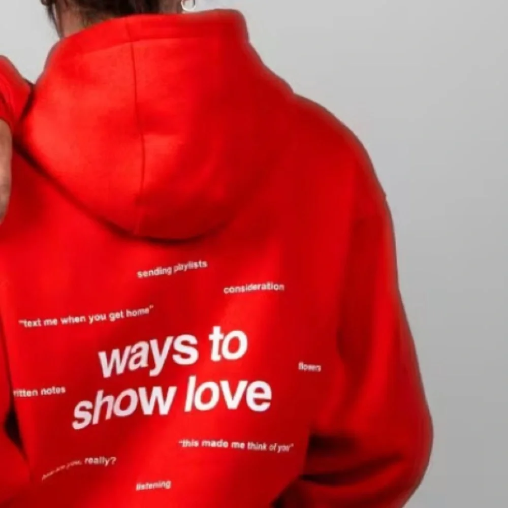Comfrt Women's Red Hoodie - Love Collection - Picture 4 of 5